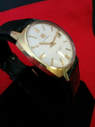 Men ' s BUCHERER Automatic Chronometer Wrist Watch with date serviced 4