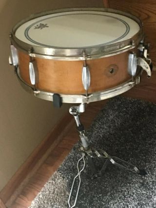 " Very Rare " Vintage 1935 Slingerland Broadcaster Snare Drum 5 " X 14 "