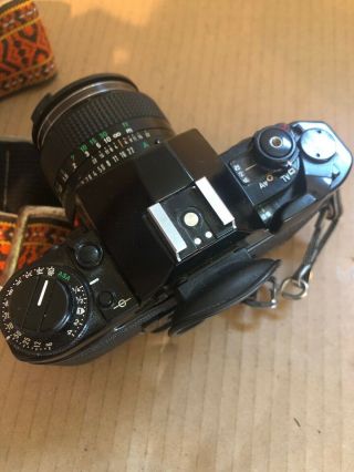 Canon A - 1 35mm Film Camera,  50mm Lens w/ Awesome Vintage Strap from 70’s 6