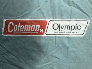 RARE Vtg Coleman Canvas Olympic Classic Tent 10x8 Springbar 8480A730 EX COND 3