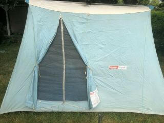 RARE Vtg Coleman Canvas Olympic Classic Tent 10x8 Springbar 8480A730 EX COND 4