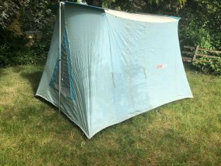 RARE Vtg Coleman Canvas Olympic Classic Tent 10x8 Springbar 8480A730 EX COND 8