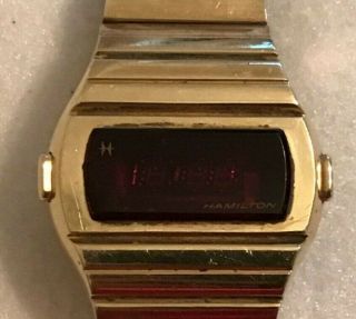 Vintage Hamilton Red Led Watch 955 - Not Running