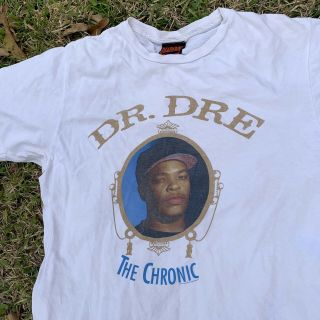 Vtg Dr Dre THE CHRONIC Tee Shirt Death Row Records Hip Hop Rap Medium nwa 2