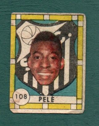 Pele 1961 Santos & Brazil - Mega Rare Brazilian Issue Edicopro Astros Do Futebol