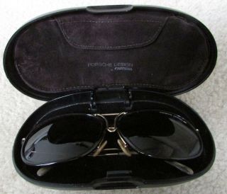 Vintage Porsche Design Carrera 1980s Sunglasses Gold Frame 5632 Large With Case