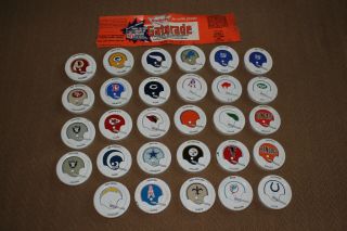 29 Vintage Gatorade Nfl Football Lids / Caps C.  1971 - 72