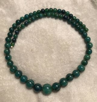 Rare Colored Vintage Sphere Shaped Bakelite Beaded Necklace