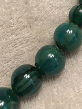 RARE Colored Vintage Sphere Shaped Bakelite Beaded Necklace 3