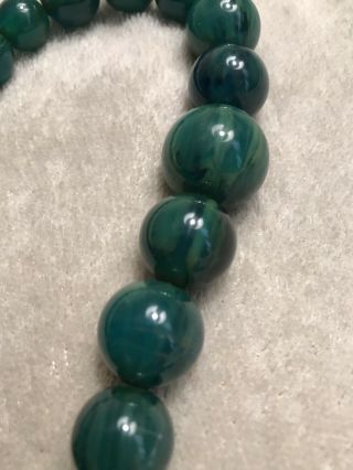 RARE Colored Vintage Sphere Shaped Bakelite Beaded Necklace 6