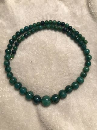 RARE Colored Vintage Sphere Shaped Bakelite Beaded Necklace 8