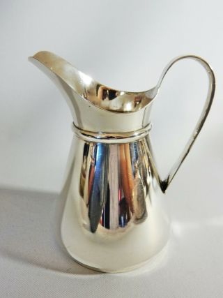 Stunning Art Nouveau 1903 Sterling Solid Silver Milk Cream Jug Tea Set Haseler