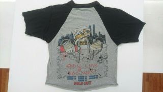 Vintage Iron Maiden t - shirt 1985 Powerslave tour Radio City Music Hall 7