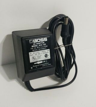 Boss Ac Adapter Model Aca - 120 Made In Japan Vintage 80’s Effect Pedal Power Cord