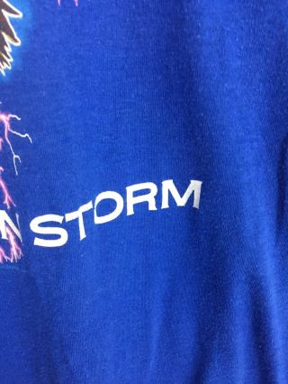 Vtg 80s Bob Seger Silver Bullet Band American Storm Tour Sz M/L T - Shirt 50/50 6