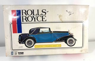 Vintage Pocher/tyco 1932 Rolls Royce Phantom Ii 1:8 Scale Model Kit