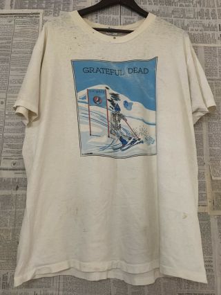 Vtg 90s Grateful Dead Dead Tour Rock Band T - Shirt