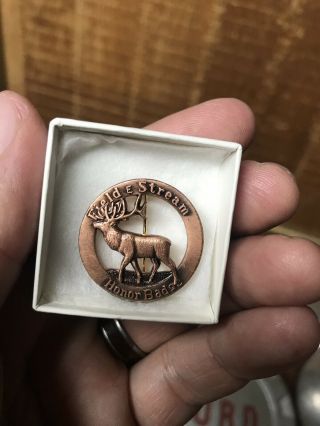Vintage Field And Stream Big Game Honor Badge Elk 1930’s - 50’s