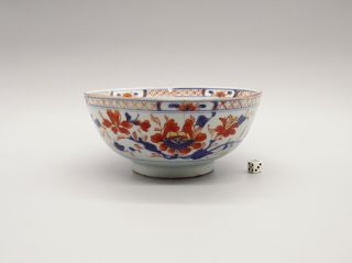 Fine 18thc Chinese Imari Porcelain Punch Bowl Qianlong Period Circa 1740