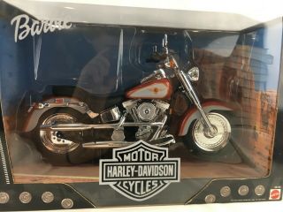 Harley Davidson Fat Boy Barbie Motorcycle 26132 1999 1:6 Scale Bike NIB 4