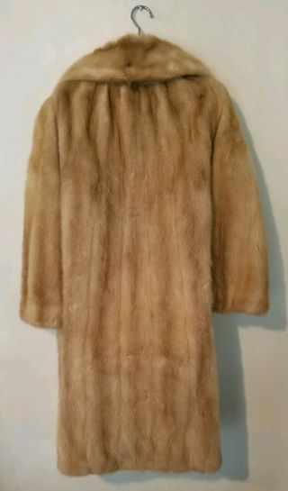 Vintage Custome Made Women ' s Cain - Sloan Mink Fur Coat 1960s Size 8 - 10 7
