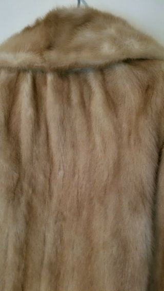 Vintage Custome Made Women ' s Cain - Sloan Mink Fur Coat 1960s Size 8 - 10 8