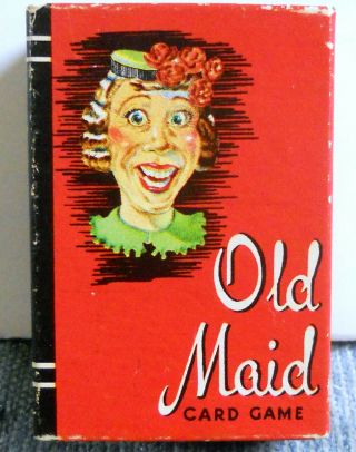 Vintage Old Maid Card Game No.  4117 - 10 Whitman Publishing Complete 43 Cards,  Om