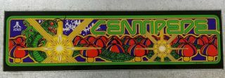 Vintage " Centipede " Arcade Video Game Marquee By Atari
