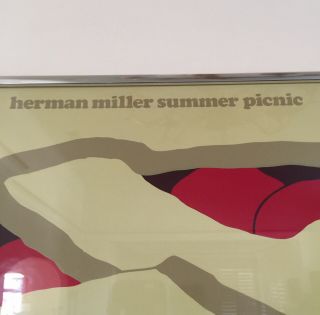 Vintage 1975 Herman Miller Summer Picnic Poster by Stephen Frykholm 4