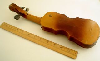 Antique Tin Toy Violin Made in Slovakia 2