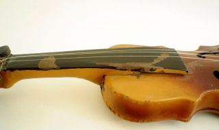 Antique Tin Toy Violin Made in Slovakia 5