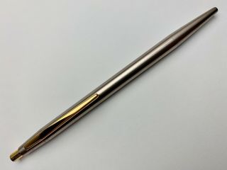 Vintage Montblanc Noblesse Rose Gold No.  1928 Silver Color Finish Ballpoint Pen