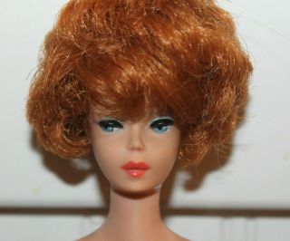 Vintage Bubblecut Barbie Red Hair Japan Nail Polish Straight Leg Face
