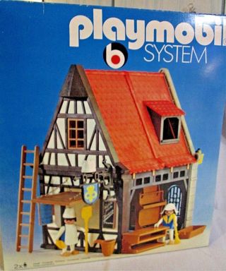 Vtg Playmobil System Exclusive Medieval Village Bakery 3441 W Germany