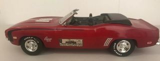 Vintage Jim Beam Decanter 1969 Red Chevrolet Chevy Clamato Ss Car Convertible
