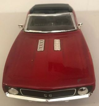 VINTAGE JIM BEAM DECANTER 1969 Red Chevrolet Chevy Clamato SS Car Convertible 3