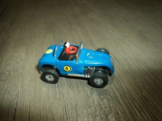Vintage Aurora T - Jet Ho Dark Blue Hot Rod Roadster Slot Car