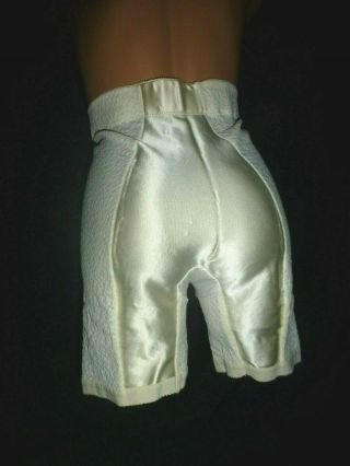 Vintage Long Leg Panty Girdle W/ Garters Satin & Sheer Lace Slit Gusset Xl