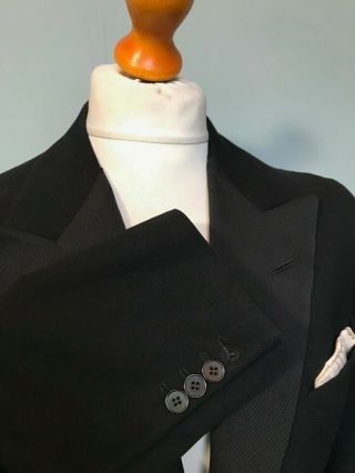 Vintage bespoke white tie evening tails tailcoat size 42 2