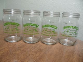 Vintage 70 ' s Bar Jars Swamp Water Party Gators Swamp Tailgating Jars Retro 3