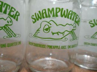 Vintage 70 ' s Bar Jars Swamp Water Party Gators Swamp Tailgating Jars Retro 4