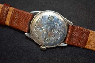 Vintage John Hardy Sterling Silver Watch with Snake Scale Design Leather Band 4