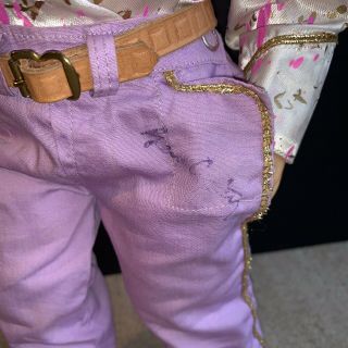 Vintage TERRI LEE DOLL In GENE AUTRY Autographed Pink & Purple Outfit 16” 2