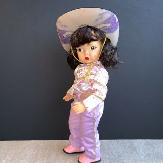 Vintage TERRI LEE DOLL In GENE AUTRY Autographed Pink & Purple Outfit 16” 4