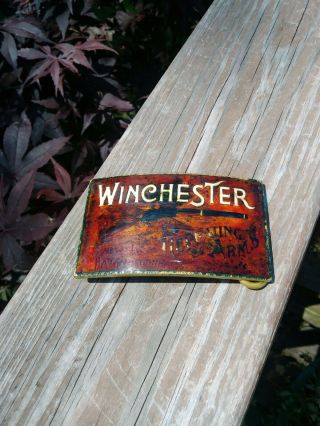 Vintage Winchester Repeating Arms Haven Conn Belt Buckle Rifle Rare