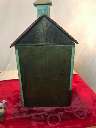 Antique Two Story Schoenhut Cardboard And Wood Fully Furnished Doll House 10