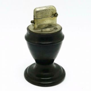 Vintage Thorens Style Japanese Semi - Automatic Table Lighter - Bakelite Base