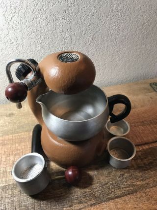 Atomic Coffee Machine Orange Rare Model 1970 