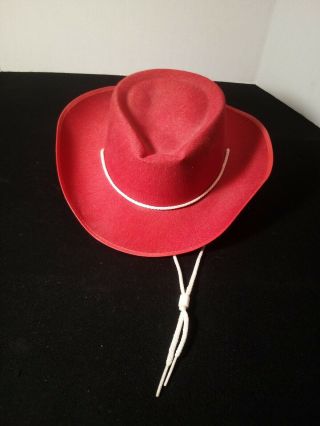 Boys Girls Vintage Cowboy Western Red Felt Child 