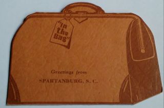 Very Unusual 1942 Spartanburg,  S.  C.  Mailing Souvenir Bag W/ Womens Panties